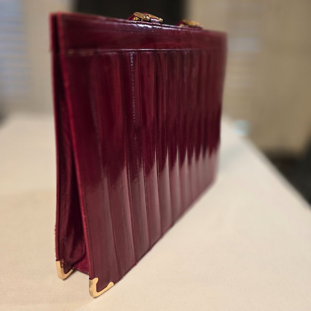Red Eel skin briefcase